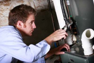 Matt is working on a Tiburon water heater installation